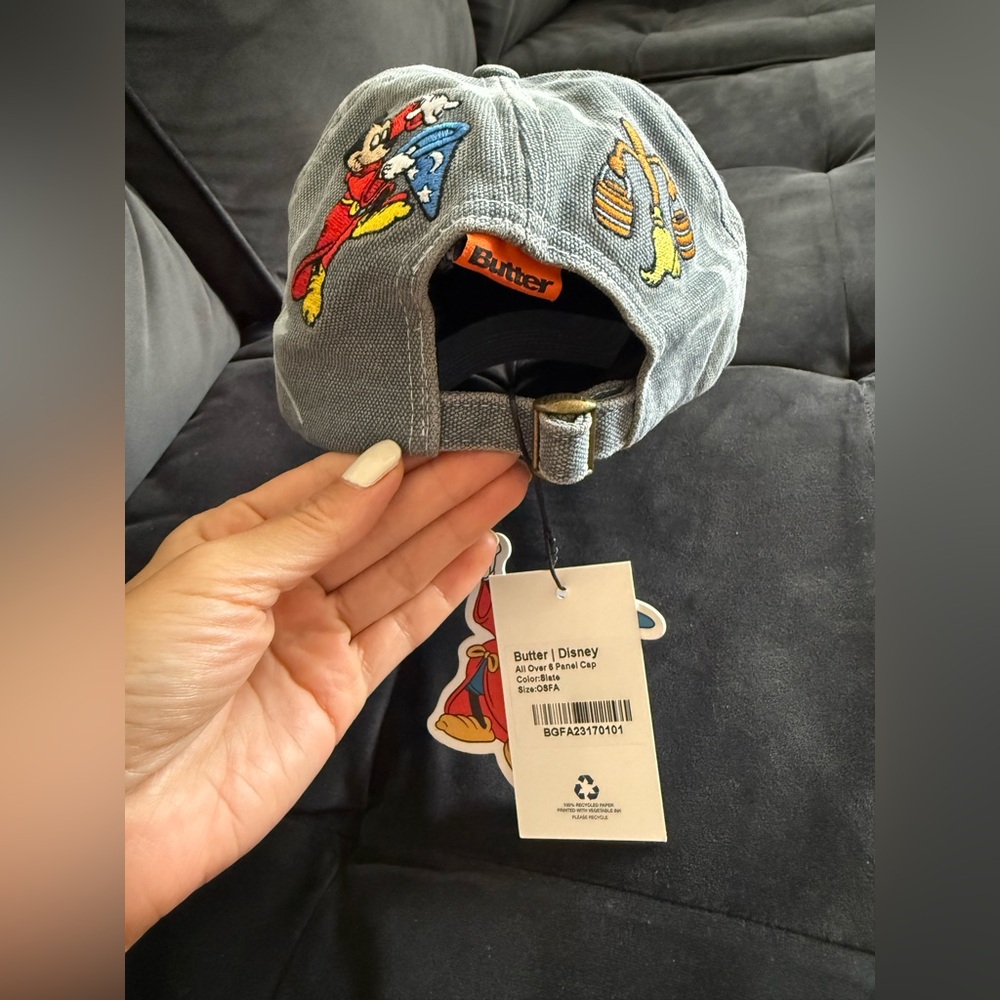 Butter Disney All over 6 panel Cap, brand new with tag, color Slate. - Picture 5 of 7
